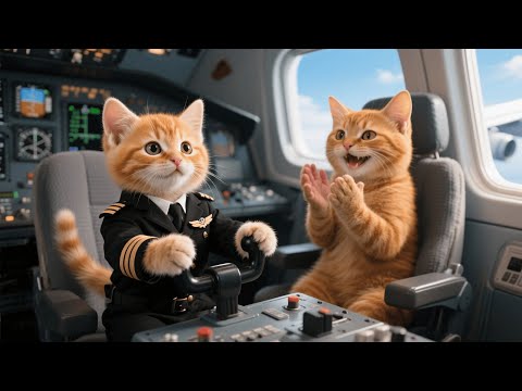 Ginger Kitten Said He Wanted to Be a Pilot—and Mama Cat Truly Made It Happen ✈️🐱