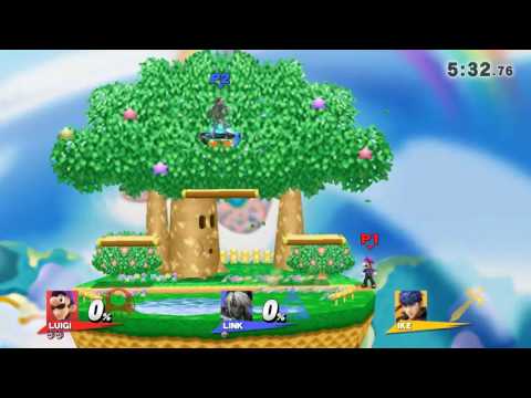 SSB4 Luigi At Ledge