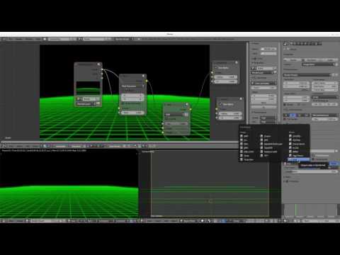 Green Glowing Grid in Blender 2 78a