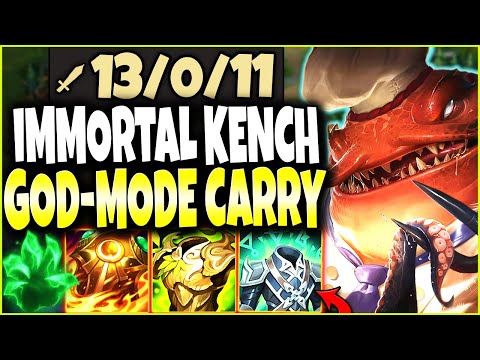 This is how you 1v5 GOD-MODE CARRY with IMMORTAL Tahm Kench Build Guide 🔥 LoL Tahm Kench Gameplay