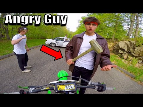Angry People Vs Dirt Bike