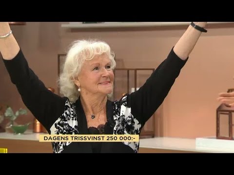 Så glad blev Barbro över trissvinsten - Nyhetsmorgon (TV4)