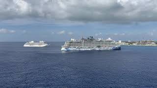 Timelapse - Cruise Ship Departure - Norwegian Prima - Grand Cayman, Cayman Islands