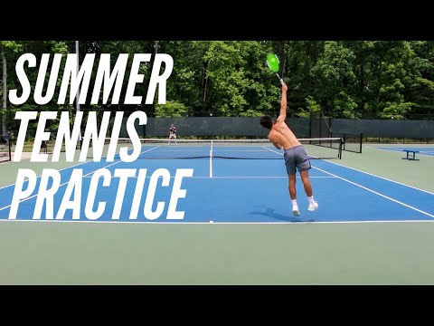 Tennis Practice: Summer Vlog #1