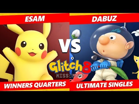 Glitch 8 SSBU - Liquid | Dabuz (Olimar) Vs. PG | ESAM (Pikachu) Smash Ultimate Winners Quarters
