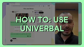 UNIVERBAL Demo: Learn a Language with AI