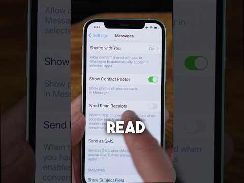 How to Turn On or Off Read Receipts in Messages #tips #ios #apple #readreceipts #incomingmessages