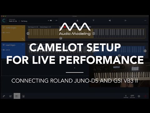 Camelot - using hardware and software instruments for live performance