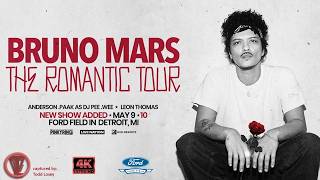Bruno Mars - Detroit, MI - (4K60fps) - Ford Field - *ENHANCED AUDIO* (Night 2)