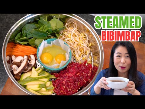 ❗️WEIGHT-LOSS RECIPE❗️DELICIOUS STEAMED Bibimbap & Soup in 10 MINUTES❗️EASY & HEALTHY DIET RECIPE
