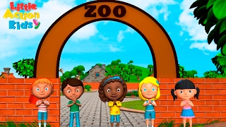 Zoo Song | We&#39;re Going to the Zoo | Kindergarten &amp; Preschool Songs| Sing &amp; Dance Little Action Kids