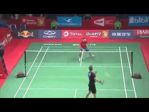 Victor AXELSEN vs Petr KOUKAL 2015 World championships R64