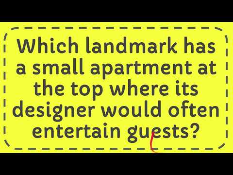 YouTube video about: Which landmark has a small apartment at the top?
