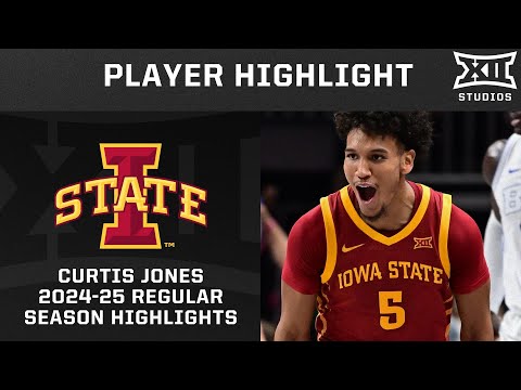 Curtis Jones 2024-25 Regular Season Highlights | Big 12 Basketball