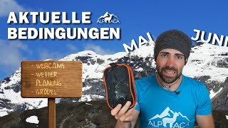 Neuschnee, Kälte UND Hitze - aktuelle Bedingungen im Gebirge