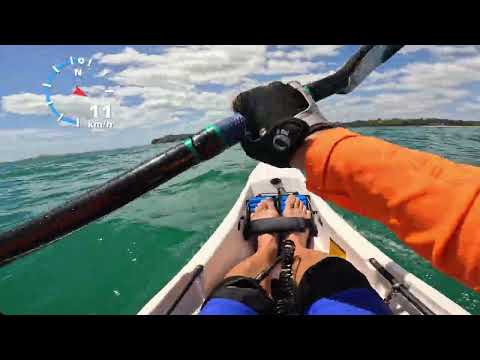 NK Breeze PE surfski downwind