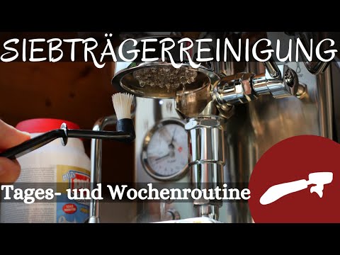 Siebträgermaschine reinigen - meine Tages- und Wochenroutine