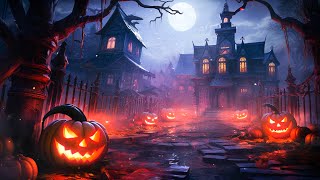 Halloween Ambience Haunted House 🏡 With Scary Halloween Sounds 👻 Halloween Background Music 🎃🌙