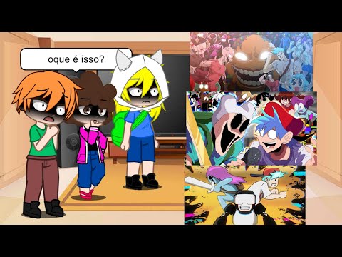 animações reagindo a FNF CORRUPTED(gacha club)