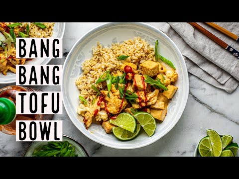 Bang Bang Tofu Bowl // EASY OIL FREE VEGAN RECIPE