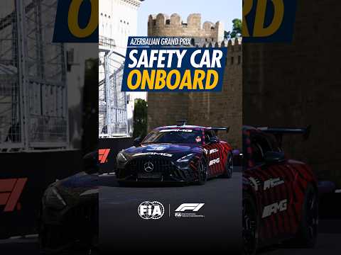 Exclusive onboard with FIA Safety Car around Baku City Circuit | #FIA #F1 #AzerbaijanGP