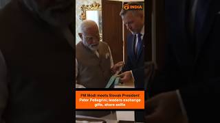 PM Modi meets Slovak President Peter Pellegrini; leaders exchange gifts, share selfie