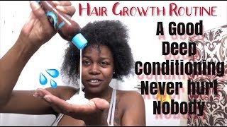 How To: Deep condition for all Hair Types |Promoting Hair Growth|