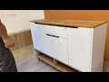 Тумба для обуви в прихожую LION Салливан Тумба-2 Самоа Дымчатый (LION-041144)