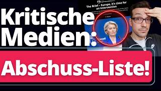 EU-kritische Medien jetzt auf "Feindesliste"!