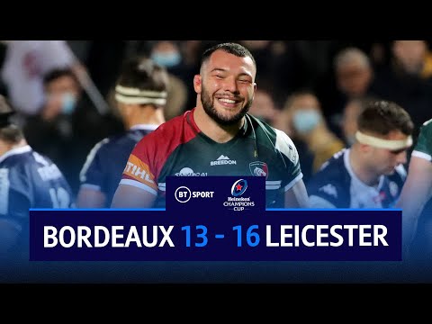 Bordeaux vs Leicester Tigers (13-16) | Tigers Extend Phenomenal Start | Champions Cup Highlights