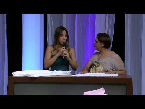 Mulher.com 19/01/2015 Toalha bainha aberta com fitas por Bete Alves Parte 2