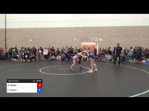 53 Kg Semifinal - Alisha Howk, WI Vs Felicity Taylor, IL