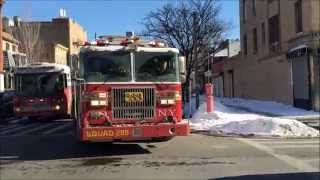 preview picture of video 'FDNY SQUAD 288 TAKING UP ON 23RD AVENUE IN DITMARS STEINWAY, QUEENS IN NEW YORK CITY.'