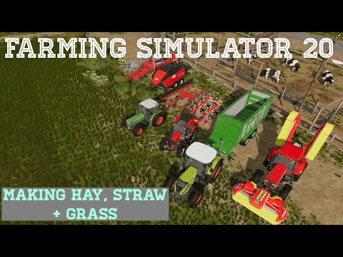 Farming simulator 20 - Making Hay, Straw and Grass