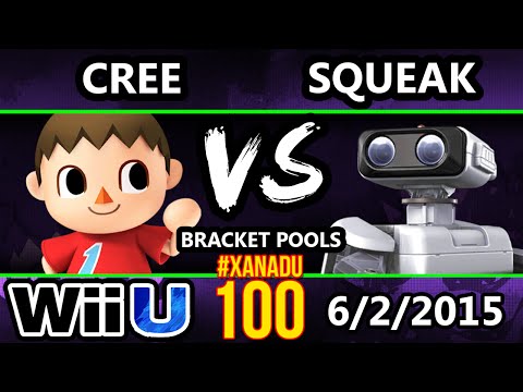 Xanadu 100 - cree (Villager) Vs. Squeak (ROB) SSB4 Tournament - Smash Wii U - Smash 4
