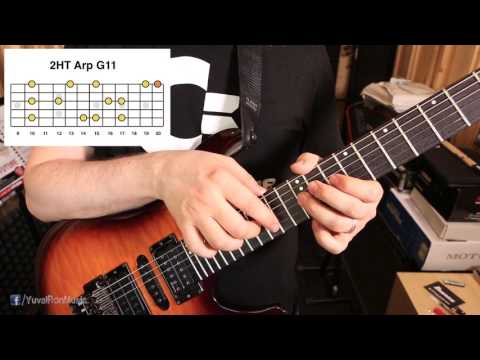 Yuval Ron - Guitar Session #30: Two-handed tapping Arpeggio  G11 (Dominant 11)