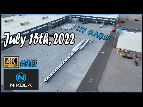 Nikola Semi Factory Construction Site July 15th, 2022 | Drone Footage of 6:00 AM