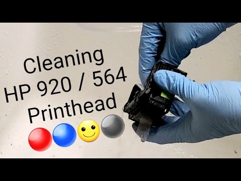 How to clean flush HP 920 Printhead 6500, 6500a, 6100,...