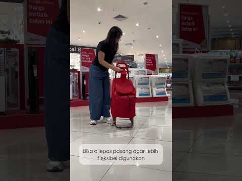Gambar Passport Troli Belanja Dengan Kantong Depan - Merah