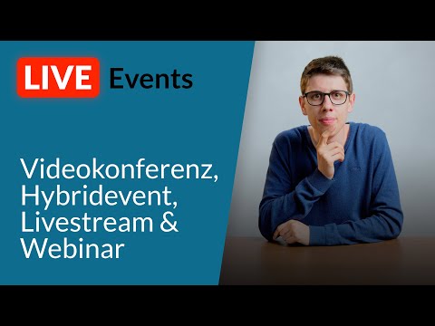 Online Veranstaltungen konzipieren & umsetzen – Livestream Aufzeichnung