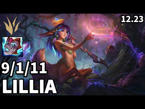 Lillia Jungle vs Kindred - KR Grandmaster | Patch 12.23