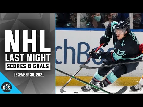 NHL Last Night: All 46 Goals and Scores on December 30, 2021