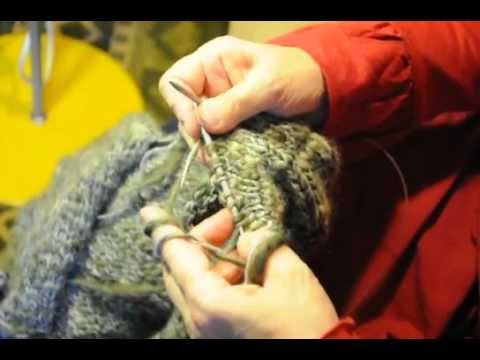 Schulterschrägung mit Wendemaschen