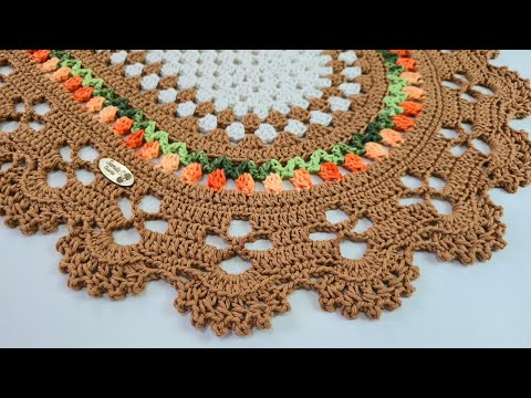 Tapete rústico em crochê passa a passo completo por @samilacrochê #crochet #cricheting