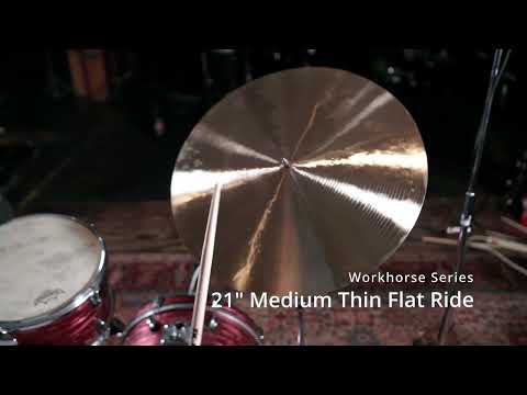 Mongiello Cymbals 21" Workhorse Series Medium-Thin Flat Ride