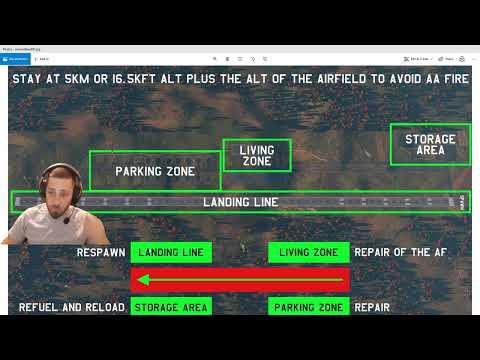 War Thunder air simulator, bombing/rocketing airfield