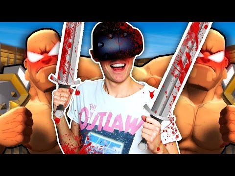 ENDLESS HORDE OF GLADIATORS IN VIRTUAL REALITY! (GORN VR Funny HTC Vive Gameplay)