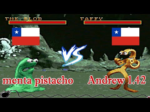 Clay Fighter - Tournament Edition (SUPER NES) - menta pistacho vs Andrew 1.42