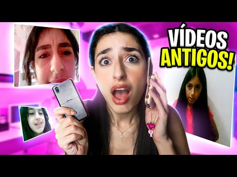 REAGINDO AOS VÍDEOS QUE ACHEI NOS MEUS CELULARES DOS ANOS 2000!!! 🤣