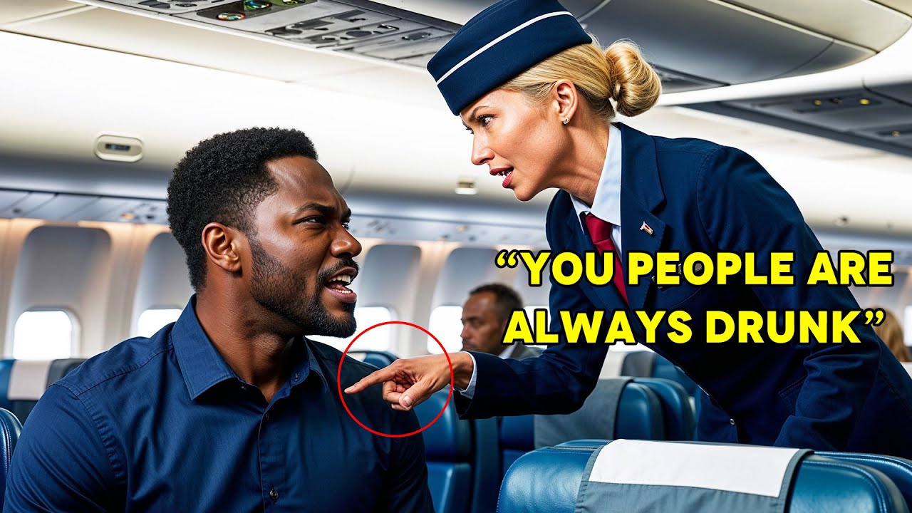 Racist Flight Attendant Accuses Black Man Of Being Drunk and Humiliates Him In Front Of The Everyone
